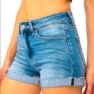 KanCan Cuffed Denim Shorts